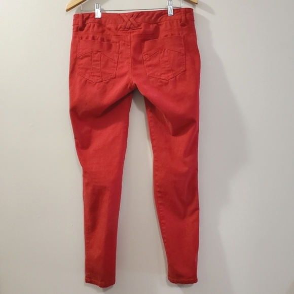 Tripp NYC - 💀 Red Low Rise Jeans - Size 29 - Picture 5 of 9